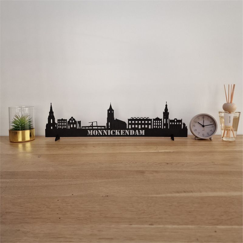 Skyline Monnickendam - 55 CM - Zwart - MDF 4 MM
