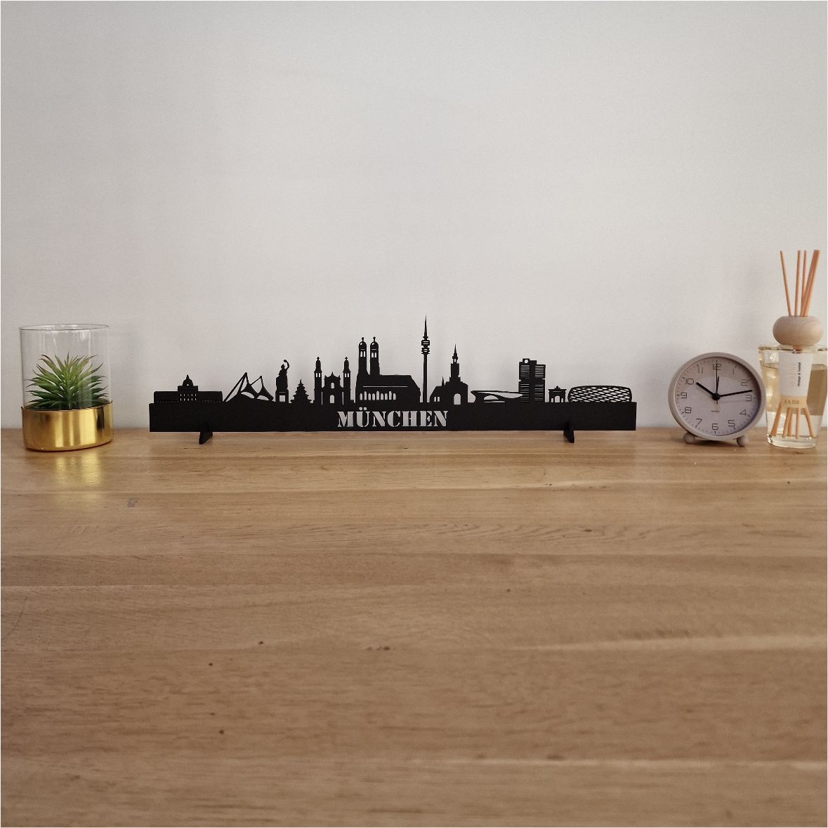 Skyline Munchen - 55 CM - Zwart - MDF 4 MM
