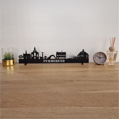 Skyline Purmerend - 55 CM - Zwart - MDF 4 MM