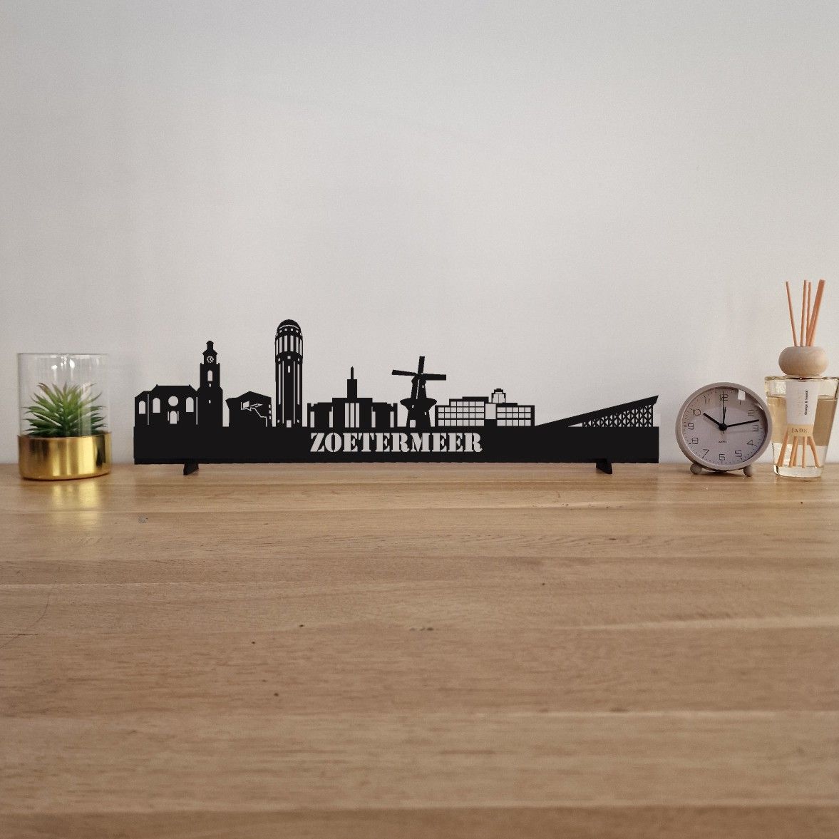 Skyline Zoetermeer - 55 CM - Zwart - MDF 4 MM