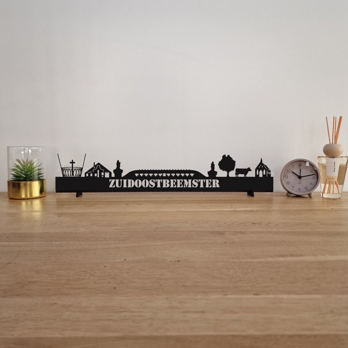 Skyline Zuidoostbeemster - 55 CM - Zwart - MDF 4 MM