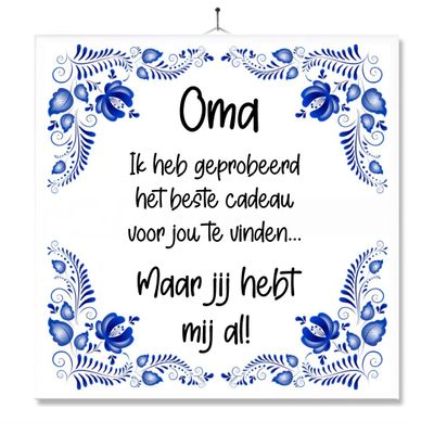 Spreuktegel - Beste Cadeau