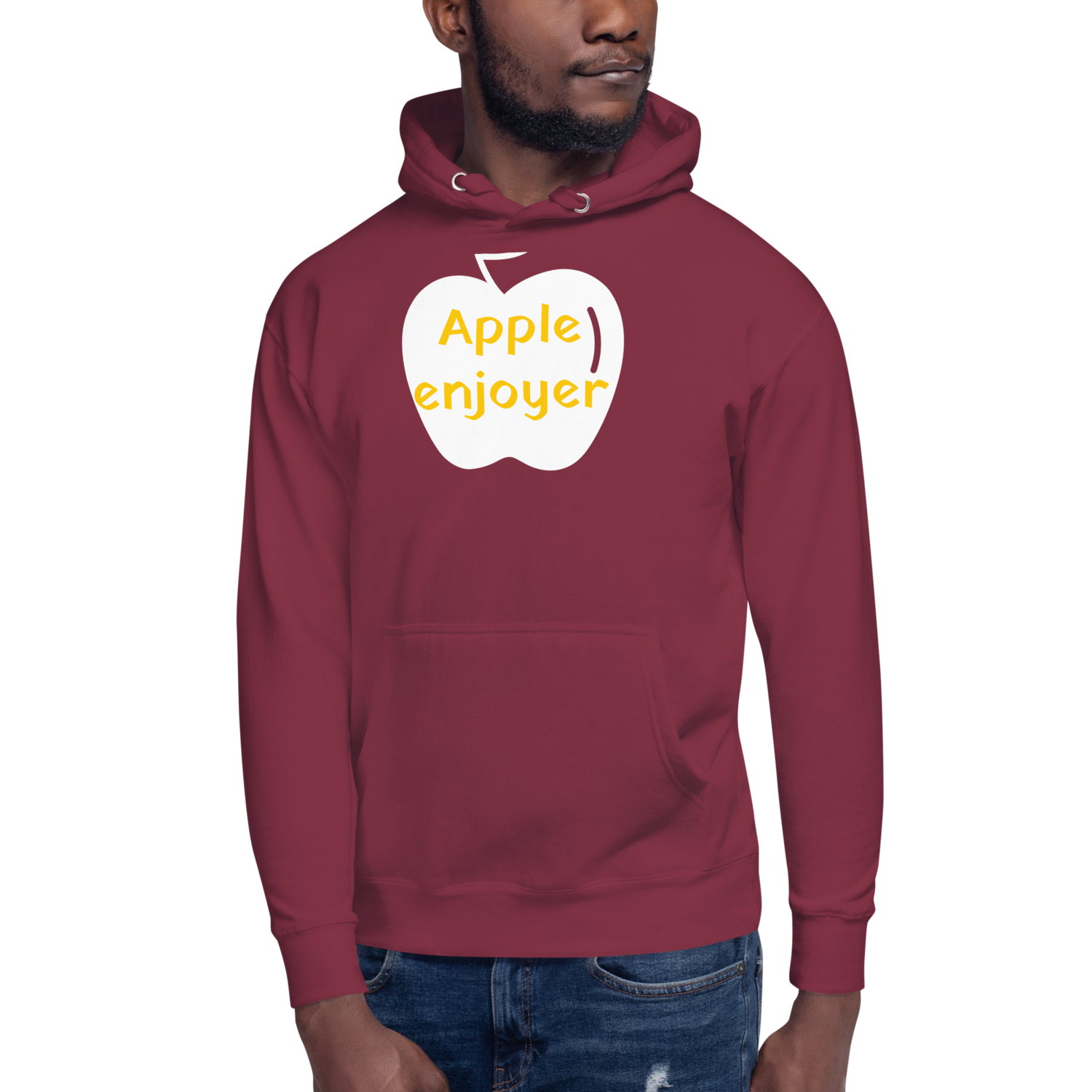 Red Unasex hoodie: Apple enjoyer