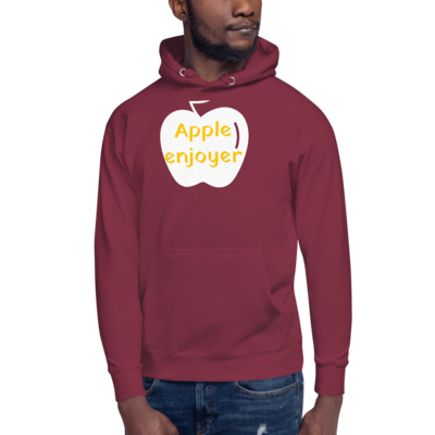 Red Unasex hoodie: Apple enjoyer