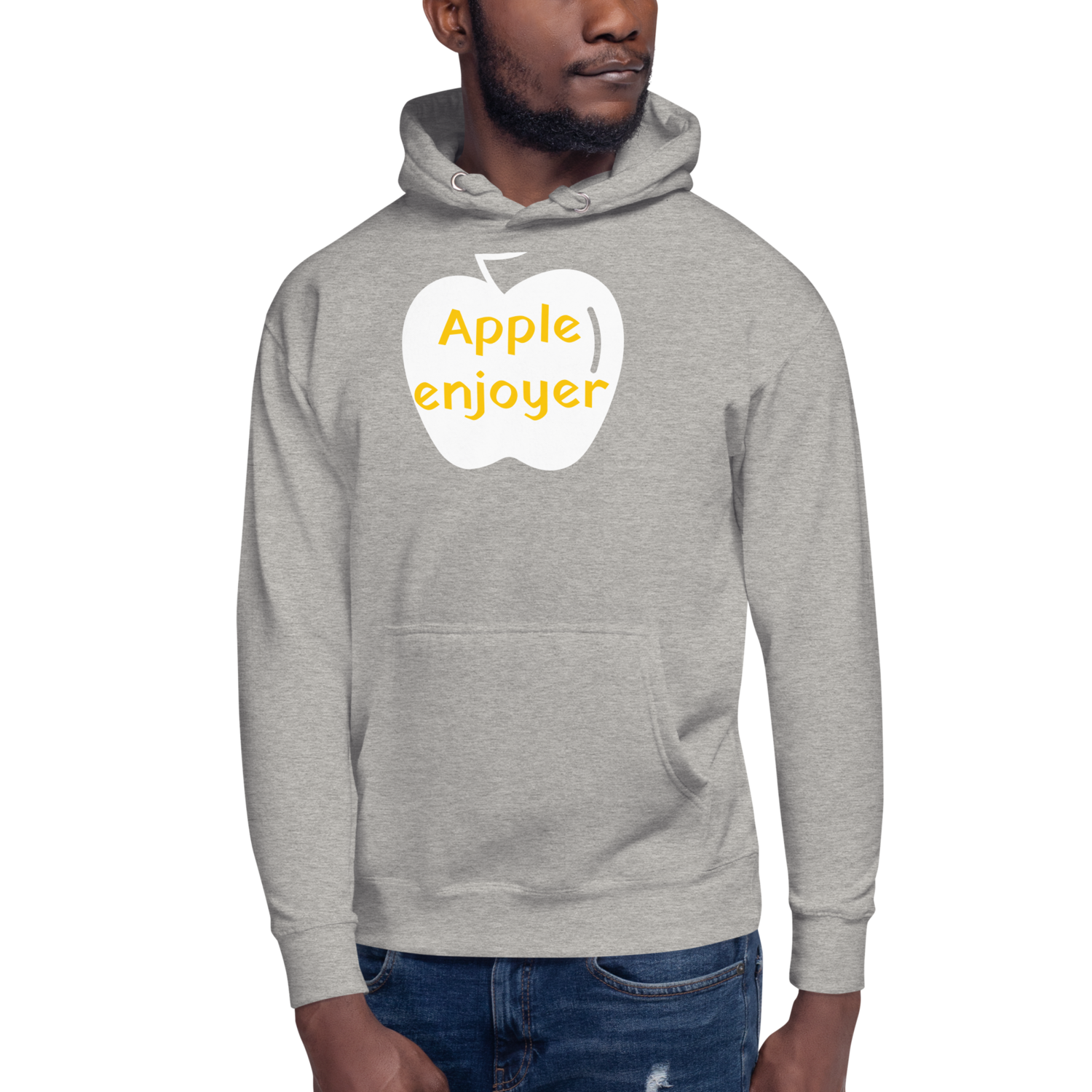 Gray Unasex hoodie: Apple enjoyer