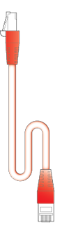 RJ-45 Cat5e Patch Cable (6 inch Red)