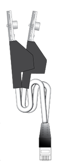 RJ45 to Bed of Nails Alligator Adapter