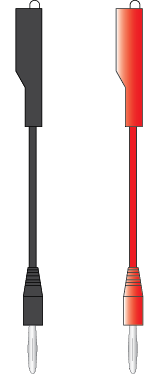 Banana Plug to Alligator Clips Adapter (Black and Red)