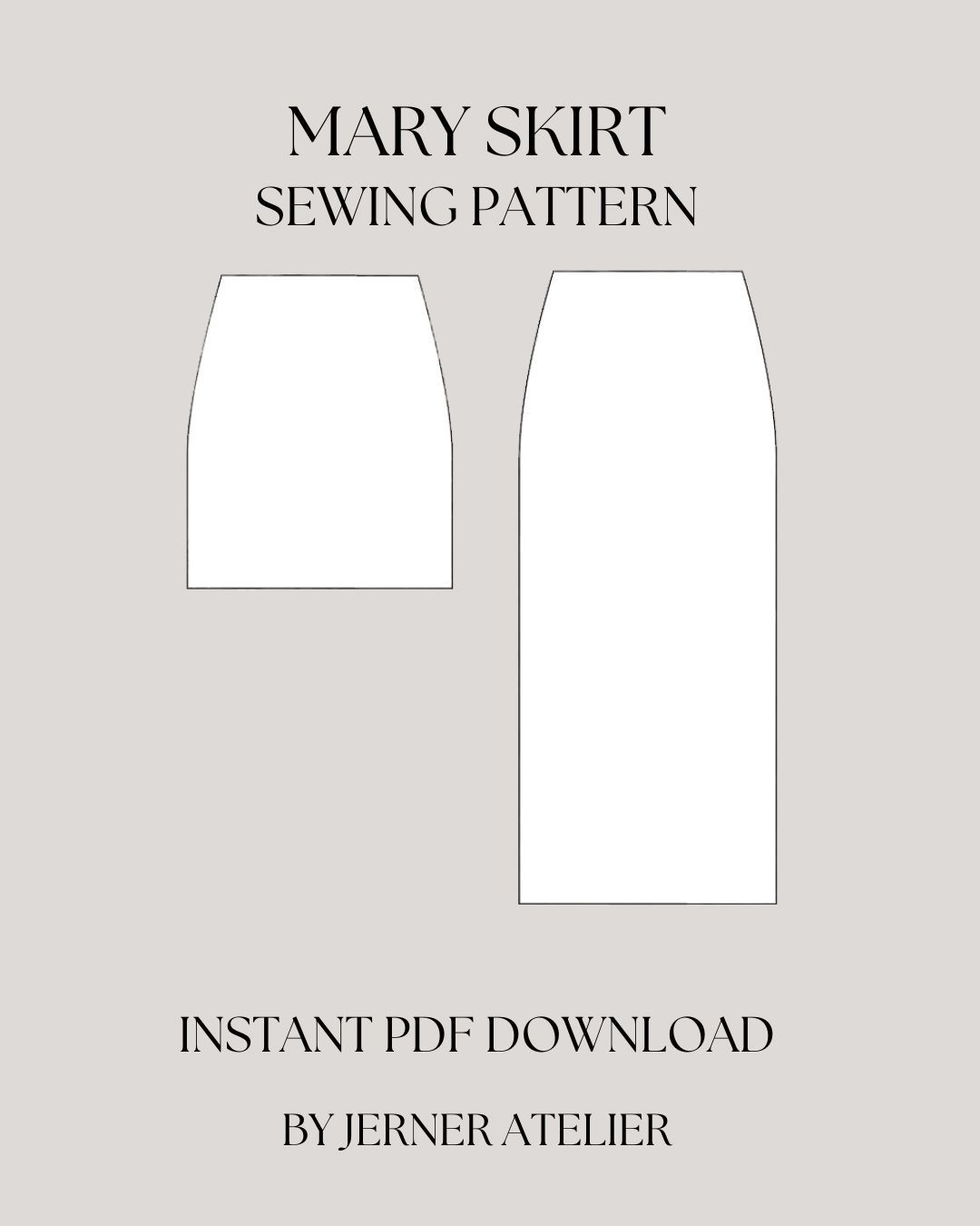 MARY SKIRT SEWING PATTERN