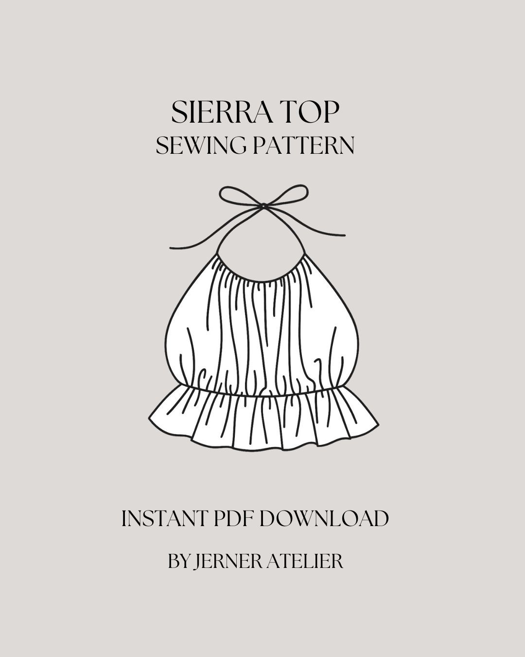 SIERRA TOP PDF SEWING PATTERN