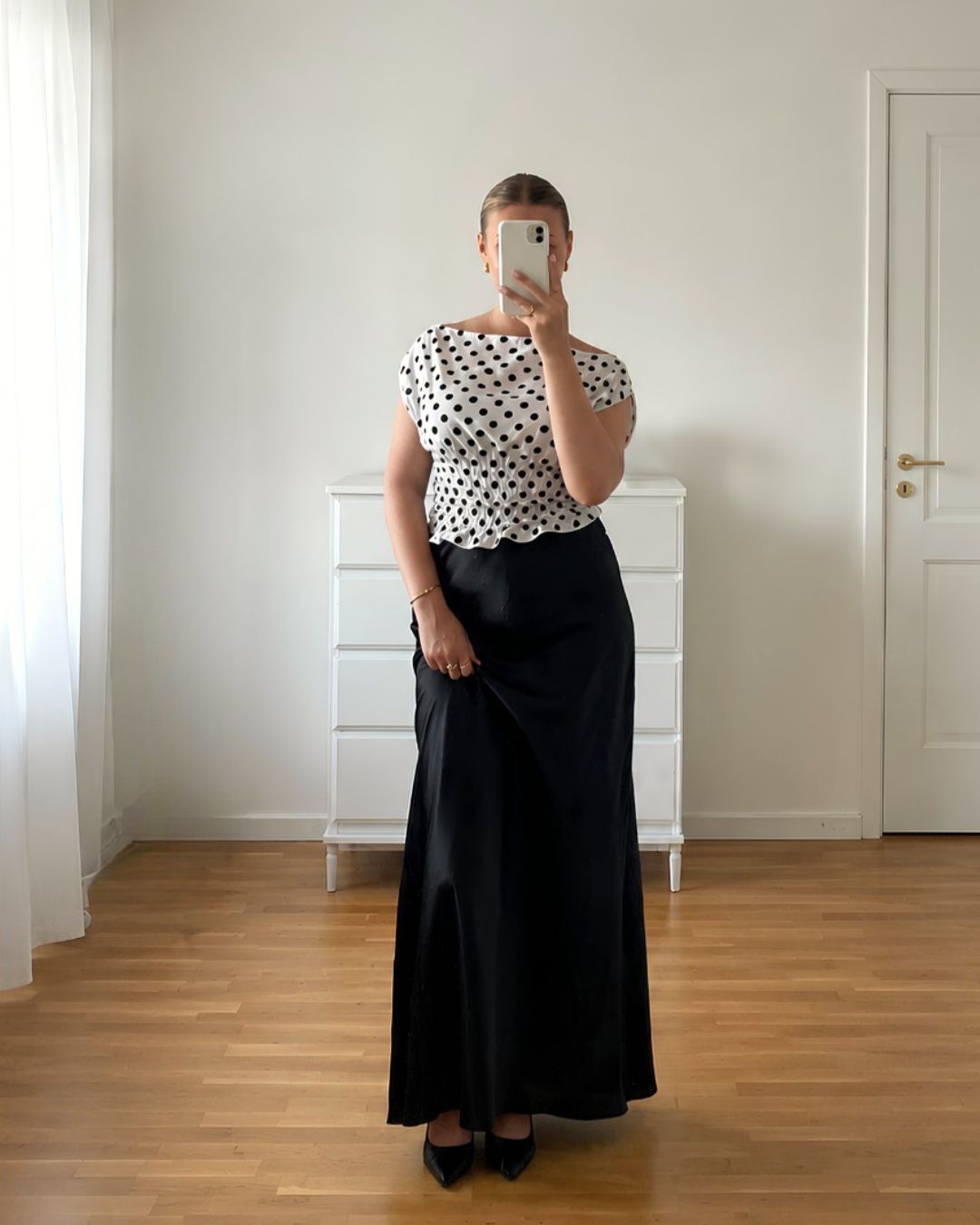 SATIN MAXI SKIRT