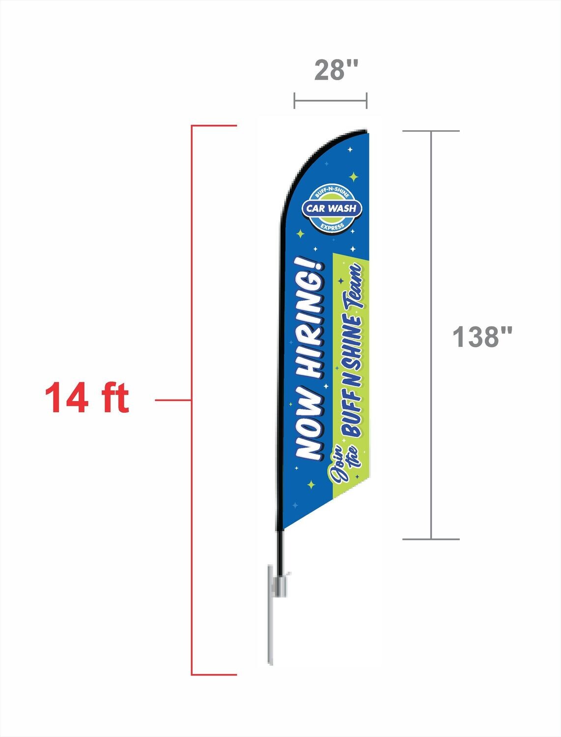 Feather Flags - 14ft Tall