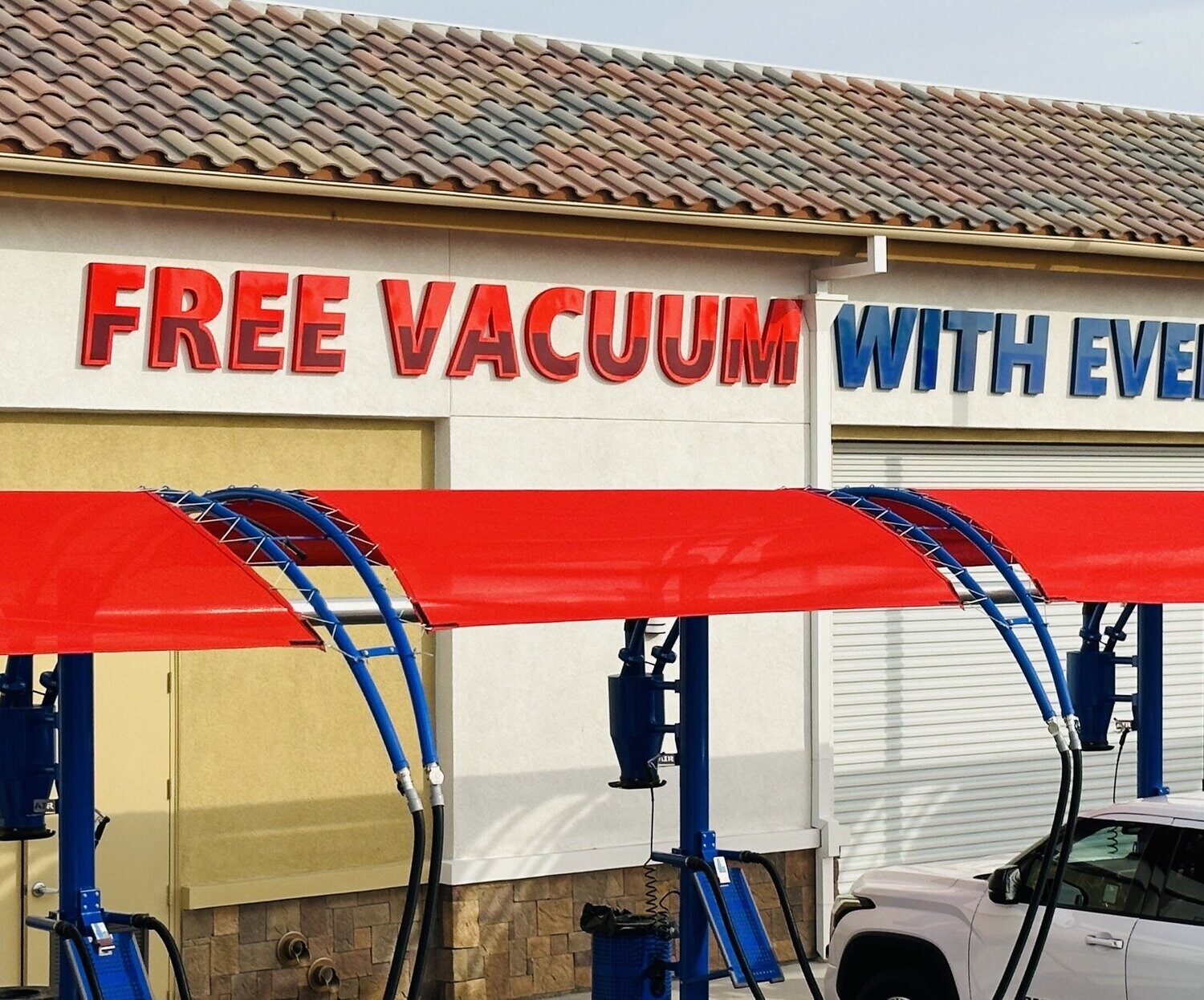 FOUNTAIN BLU EXPRESS CAR WASH BUILDING LETTERS