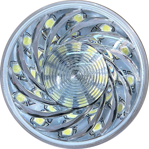 Spinning LED Puck Light - WHITE