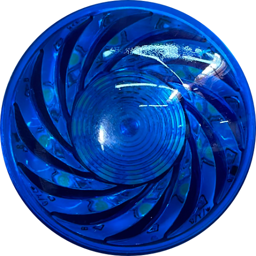 Spinning LED Puck Light - BLUE