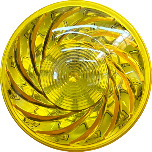 Spinning LED Puck Light - YELLOW