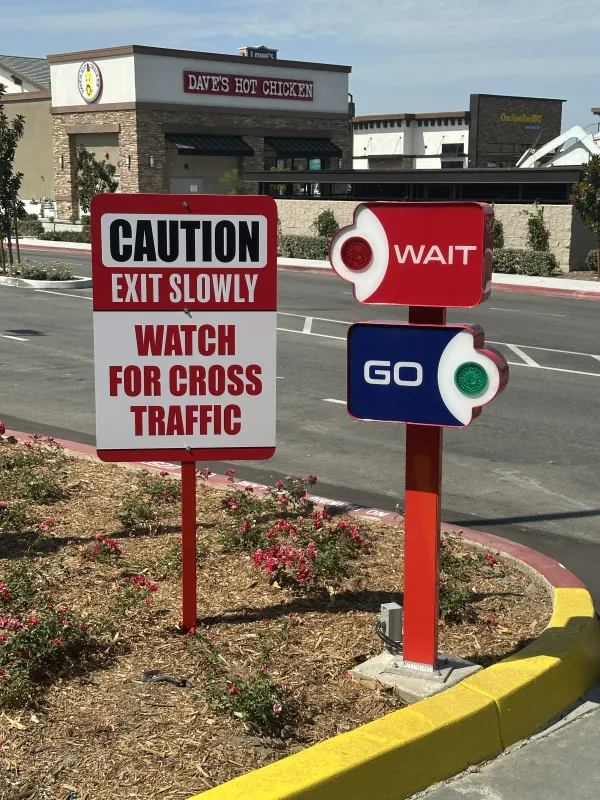 Wait & Go Signs - Die-Cut Illuminated