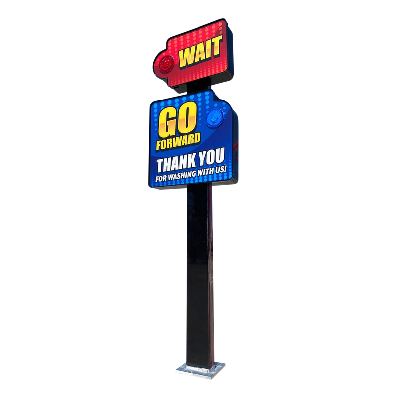 Wait & Go Signs - Die-Cut Illuminated