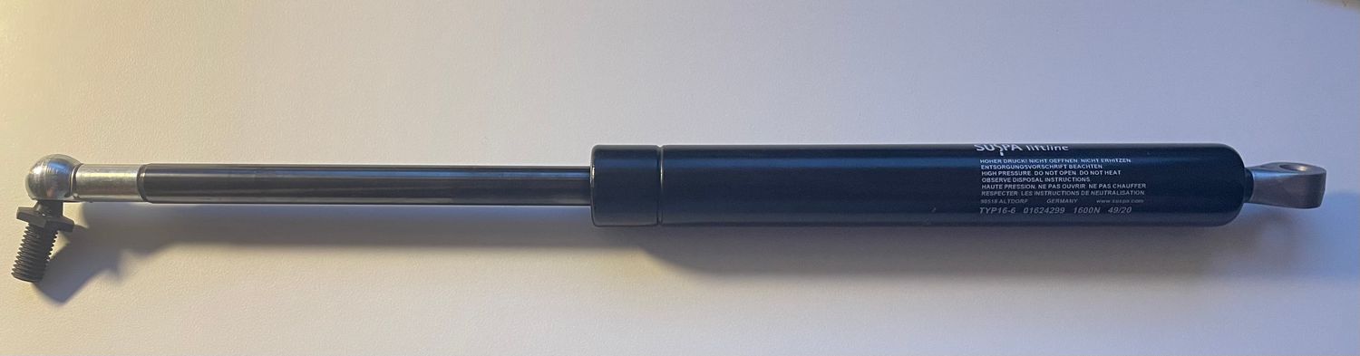 Verin a gaz Suspa Typ 16-6 016 24299 1600N