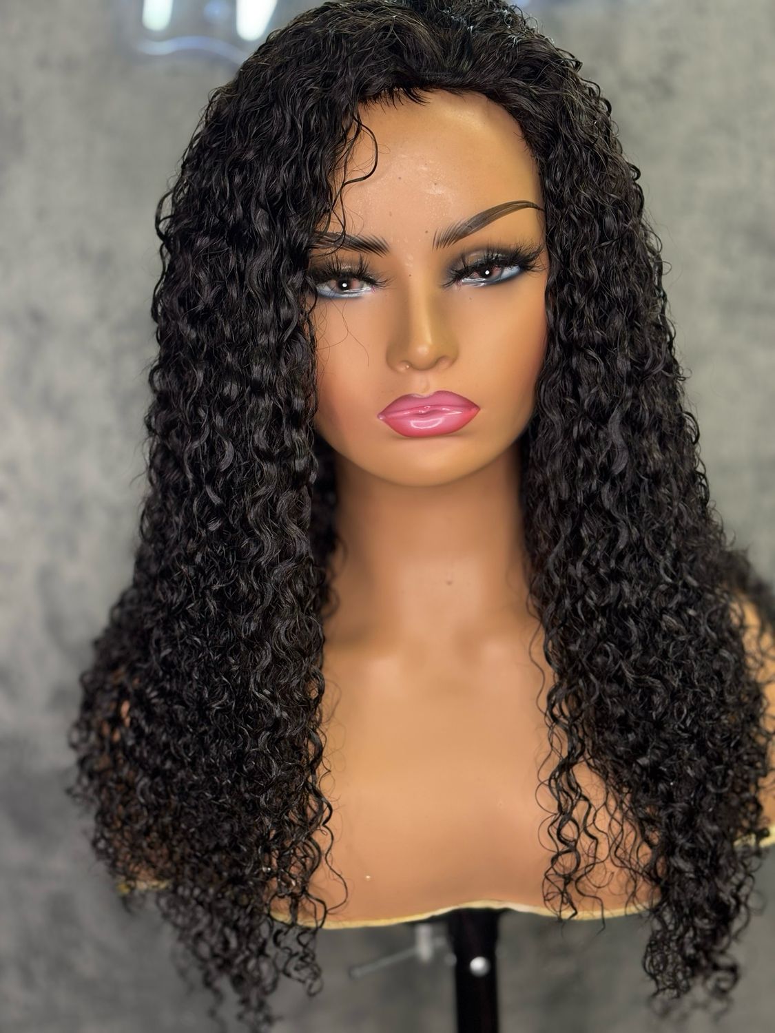 Raw Burmese Curly Half Wig