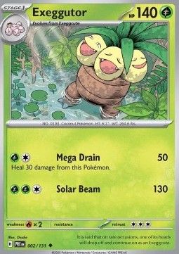 002 Exeggutor Reversed Holo