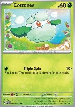 007 Cottonee Reversed Holo