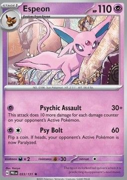 033 Espeon Reversed Holo