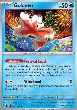 020 Goldeen Reversed Holo
