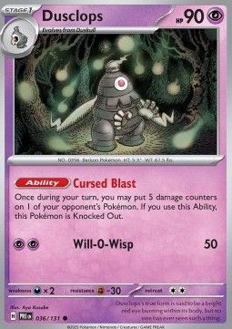 036 Dusclops Reversed Holo