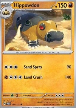 053 Hippowdon Reversed Holo