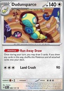 080 Dudunsparce Reversed Holo
