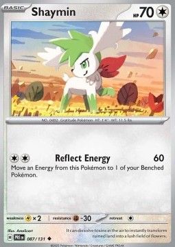 087 Shaymin Reversed Holo