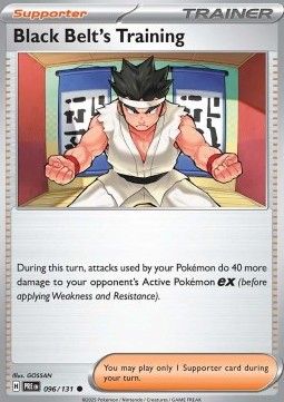 096 Black Belt&#39;s Training Reversed Holo