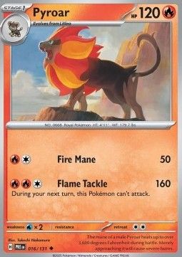 016 Pyroar Reversed Holo