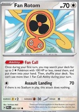 085 Fan Rotom Reversed Holo