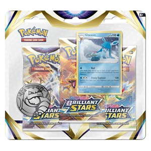 SwSh09 Brilliant Stars Glaceon 3pack Blister