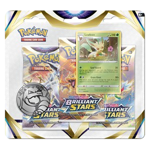 SwSh09 Brilliant Stars Leafeon 3pack Blister