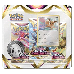 SwSh10 Astral Radiance Eevee 3pack Blister