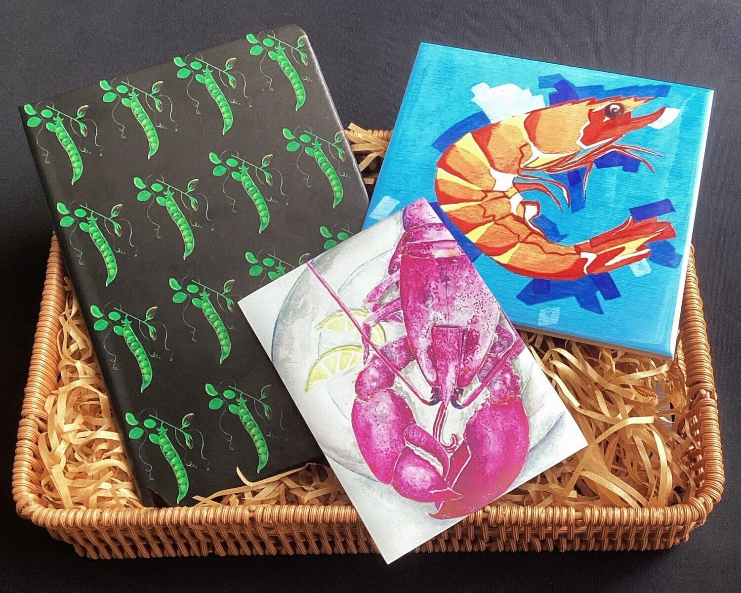 The Notebook, Fridge Magnet and Ceramic Tile: Hamper