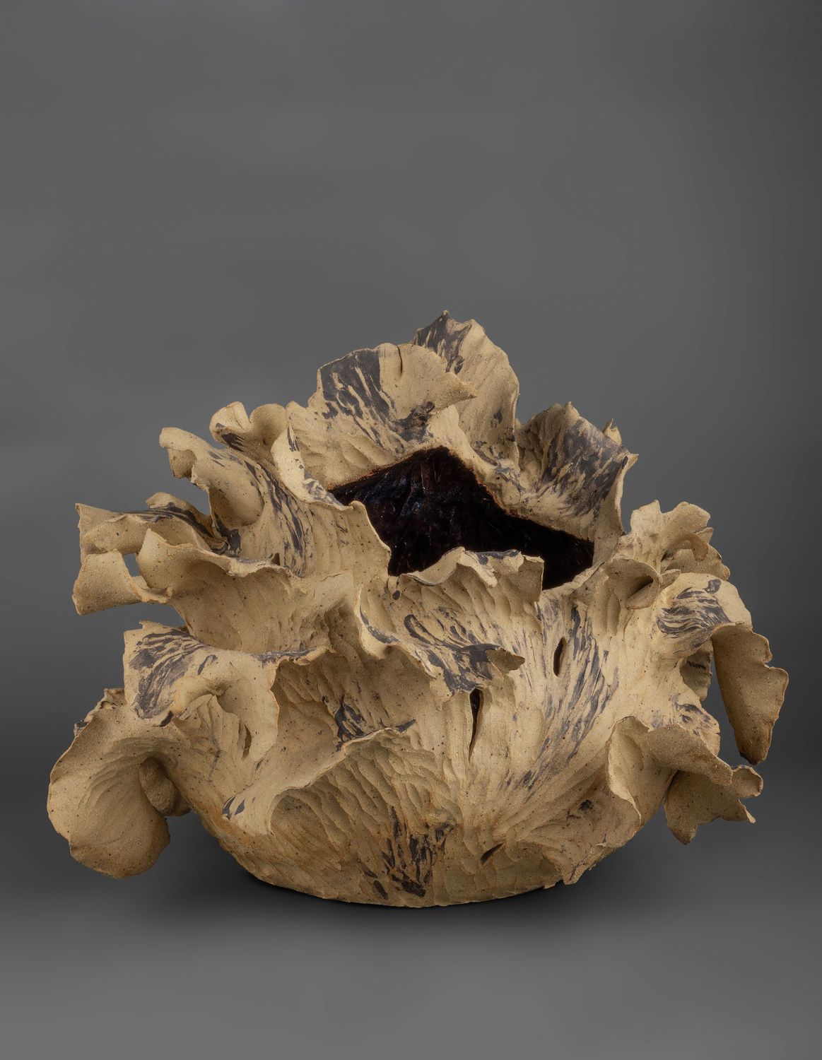 Brown Speckled Clay Pot