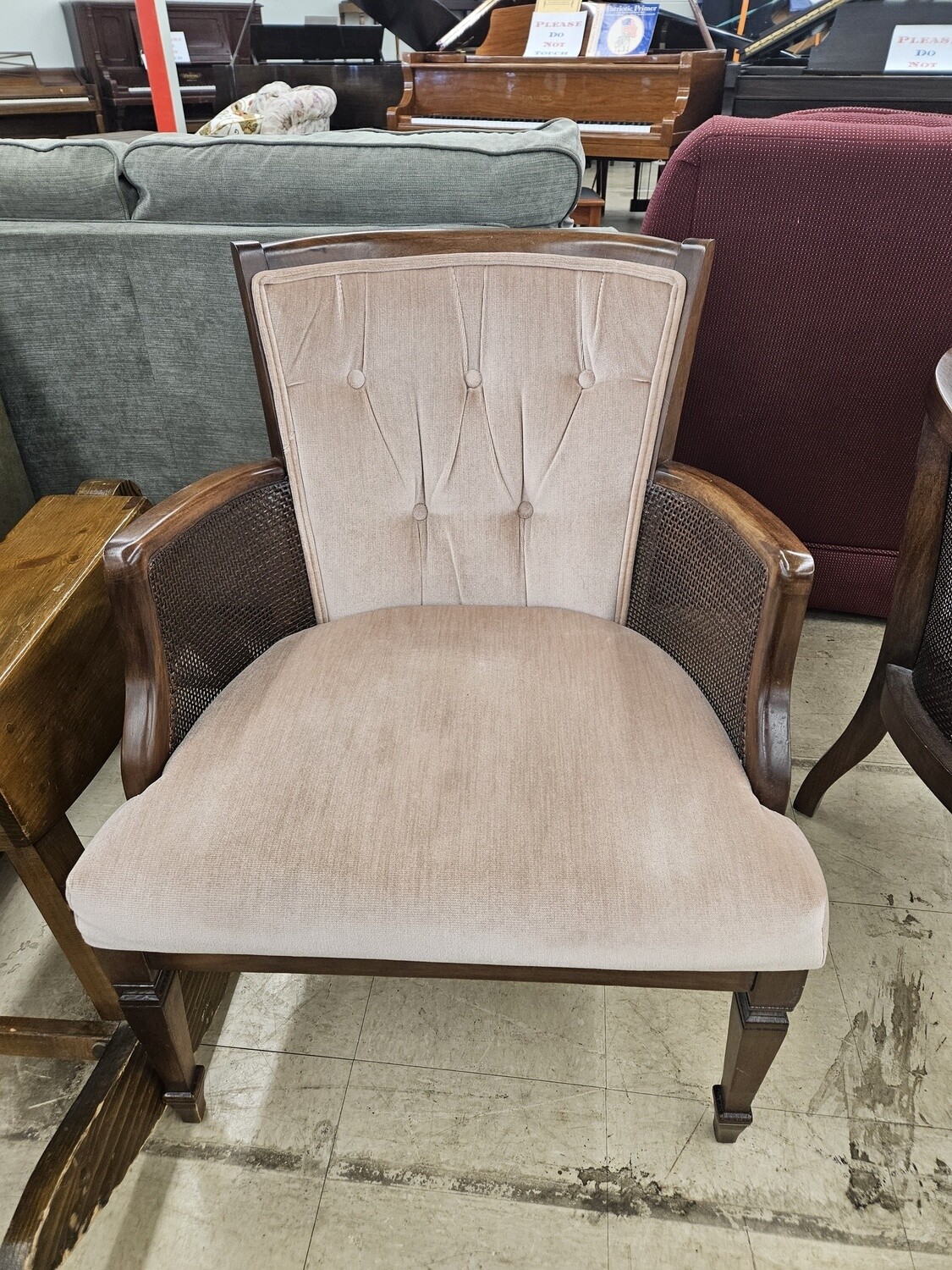 Graceful Comfort: The Tufted Elegance Armchair&quot;