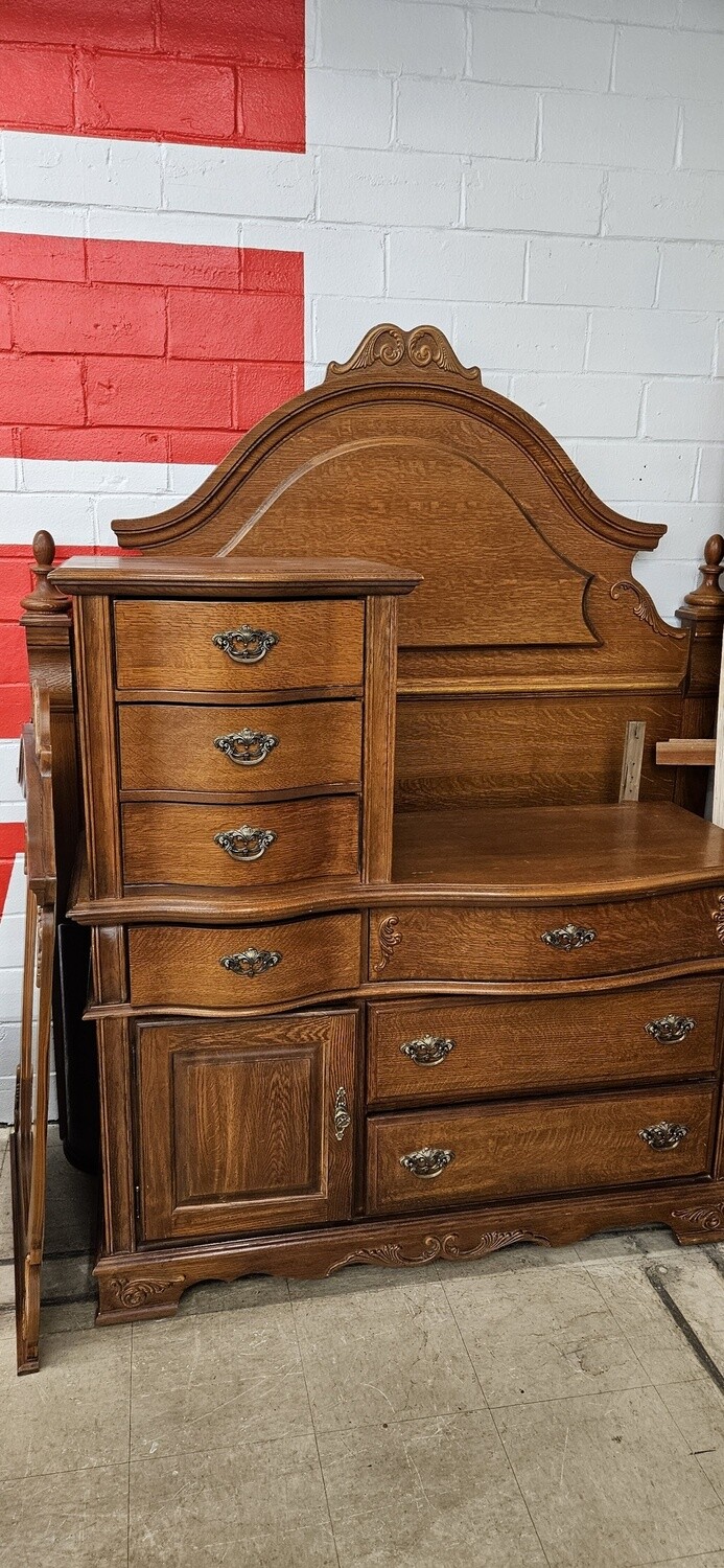 Queen Bed Frame &amp; Dresser Set