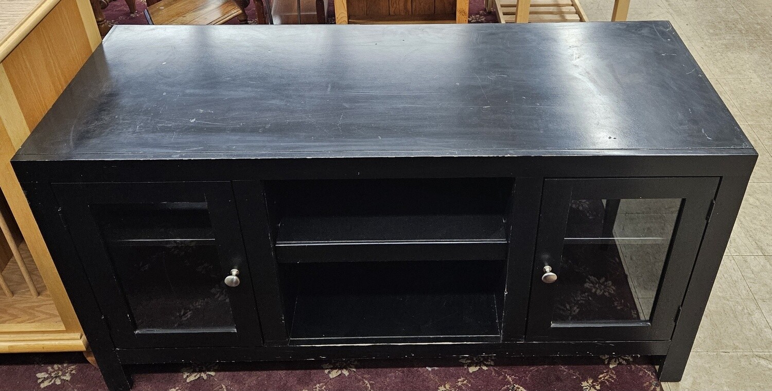 Black TV Stand With Doors