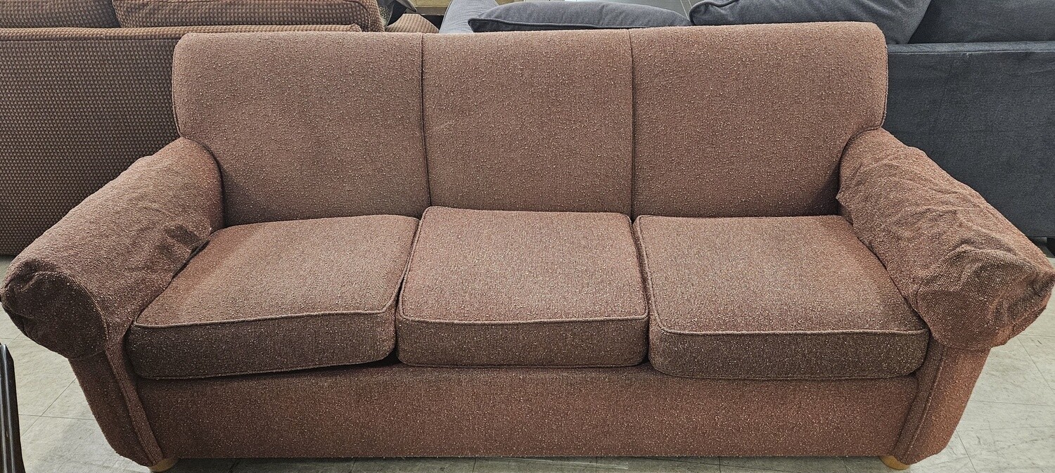 Deep Red Fabric Couch