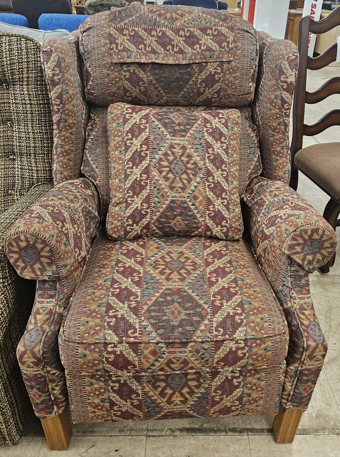 Colorful Upholstered Recliner Chair