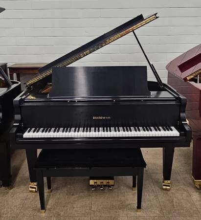 Ebony Baldwin Model R Baby Grand Piano