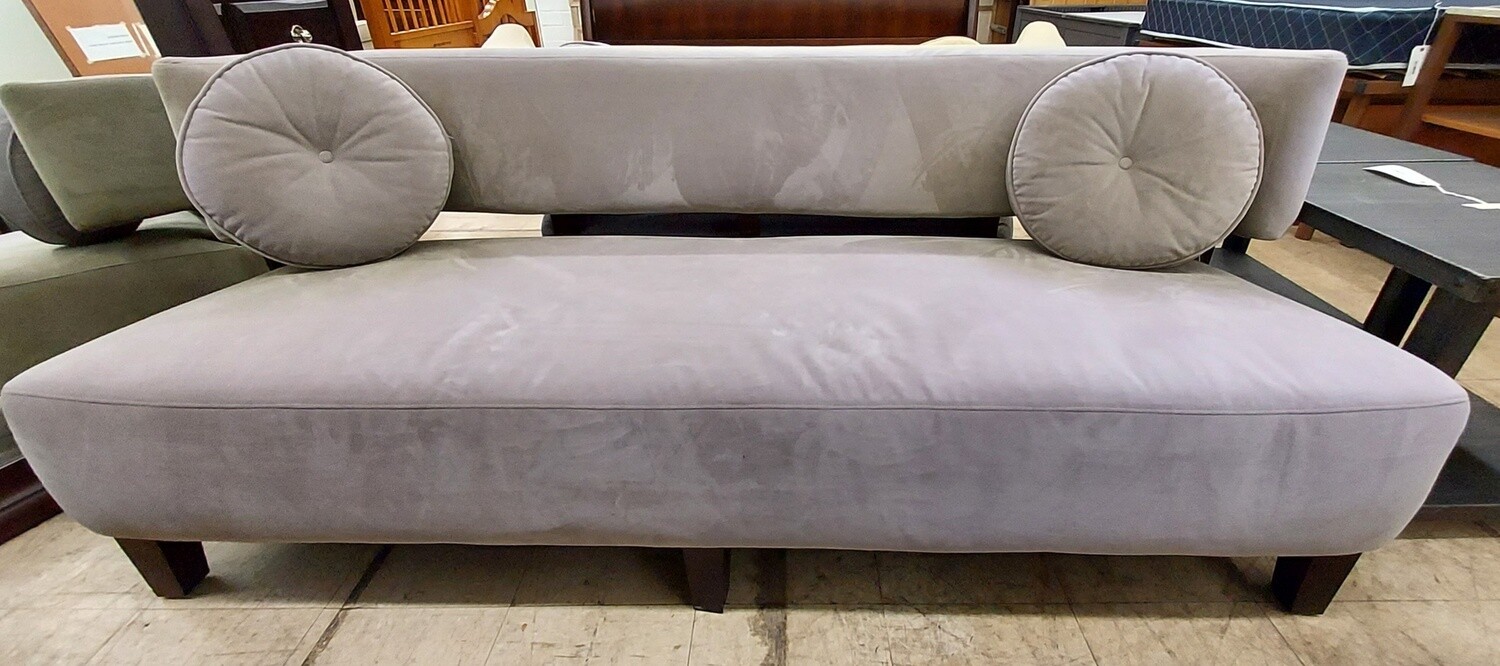 Distressed Art Deco Couch &amp; Loveseat