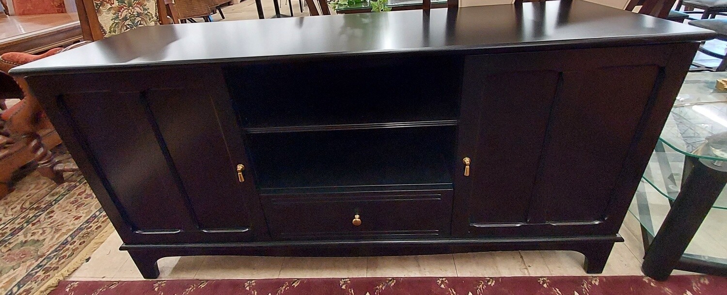 Speak Black TV Stand