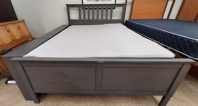 Grey Queen Sized Bed w/ 3 Storage drawers