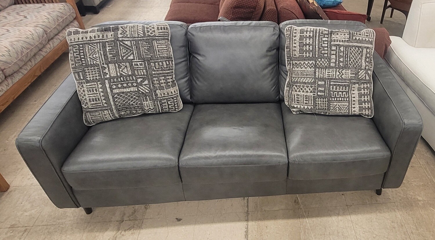 Sleek Modern Grey Couch
